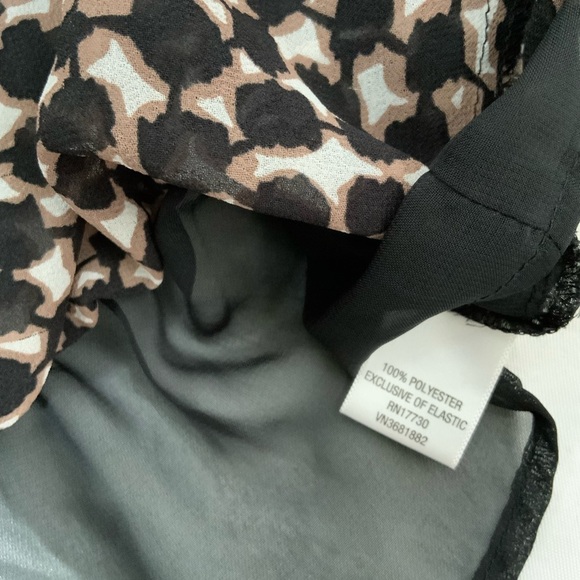 Merona Animal Print Shirred Peasant Short Sleeve - Picture 5 of 9